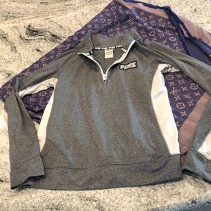 Pink Victoria’s Secret half zip henley M